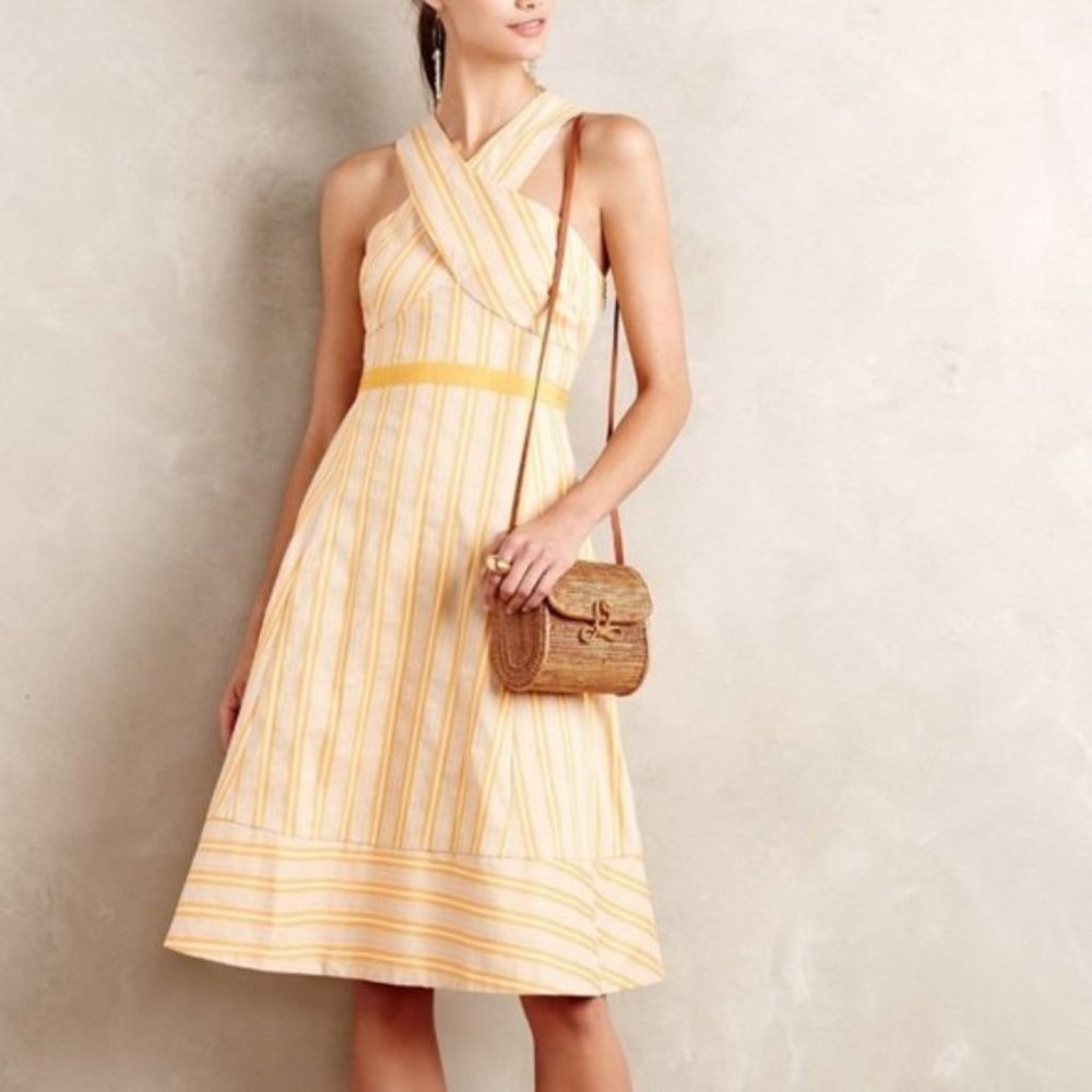 Anthropologie HD Paris Asbury Park Crossover Dress